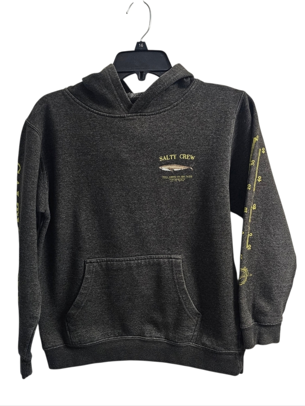 Salty Crew Boys Grey Bruce Hoodie Sweatshirt Pullover Medium